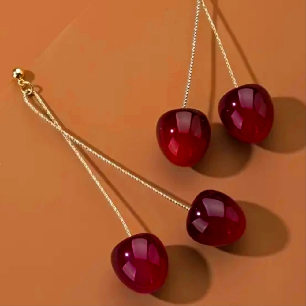 Cherry Drop Earrings